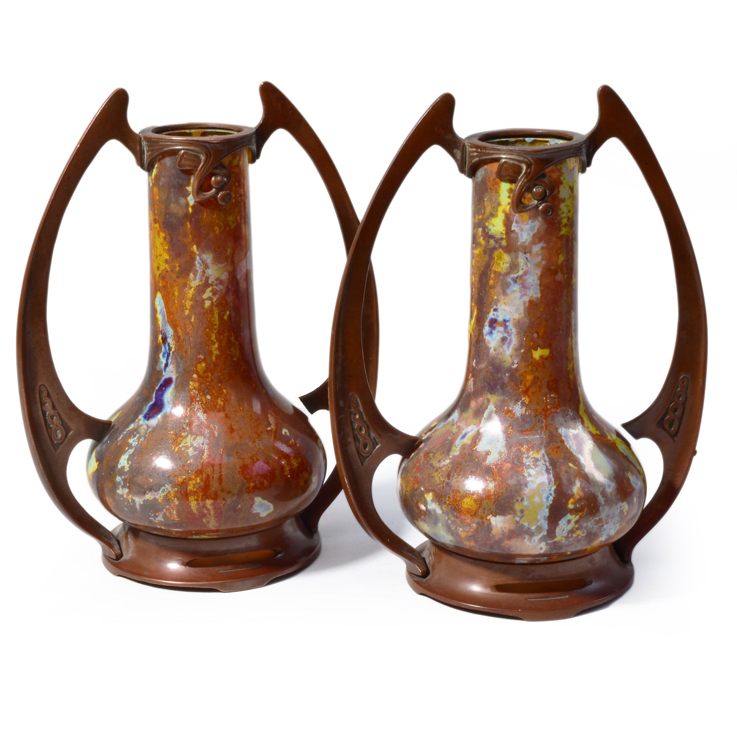 Paar jugendstil vazen