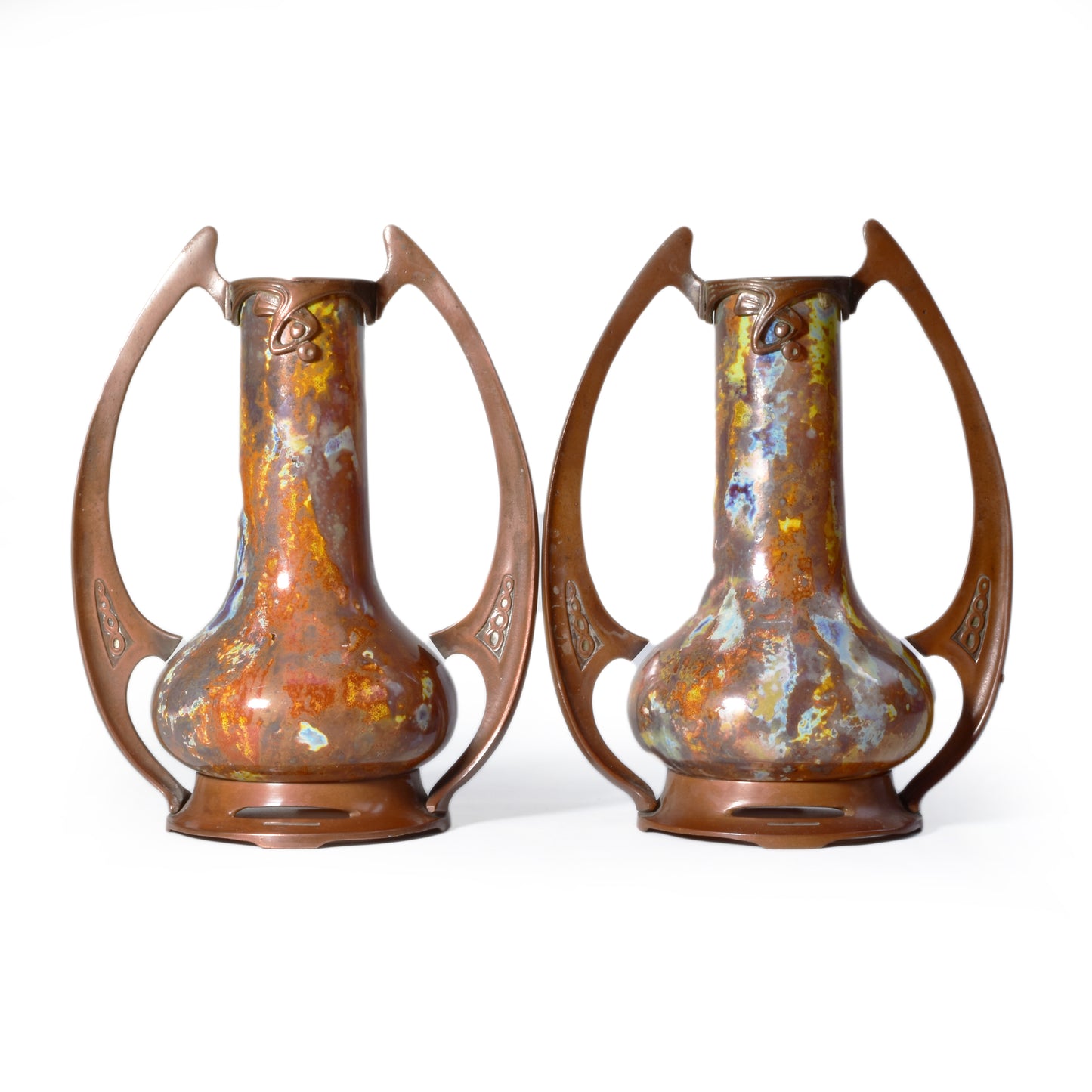 Paar jugendstil vazen