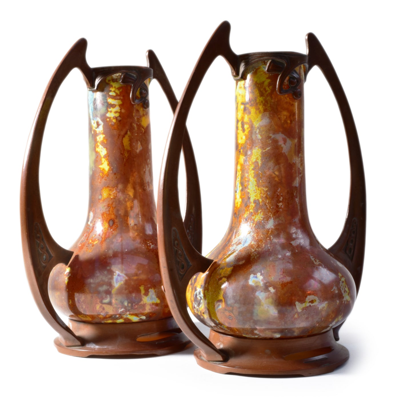 Paar jugendstil vazen