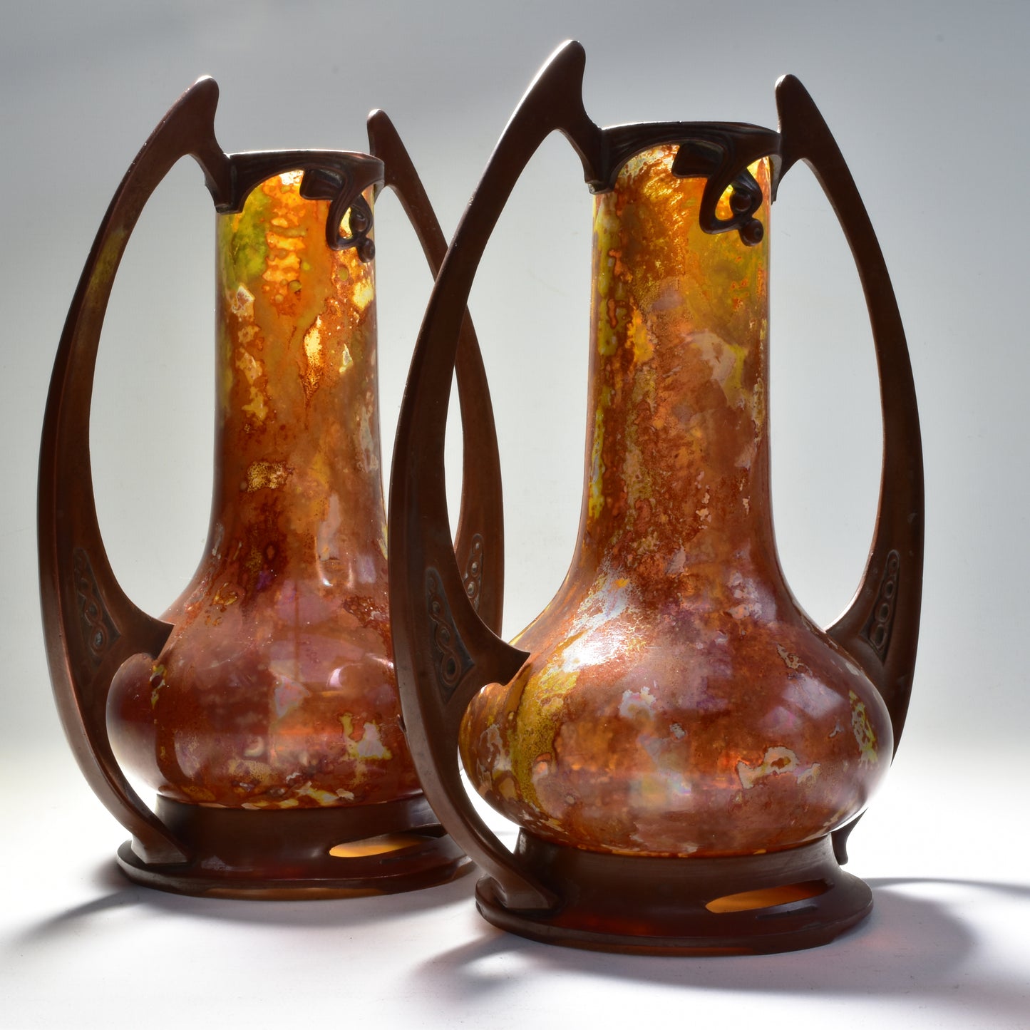 Paar jugendstil vazen