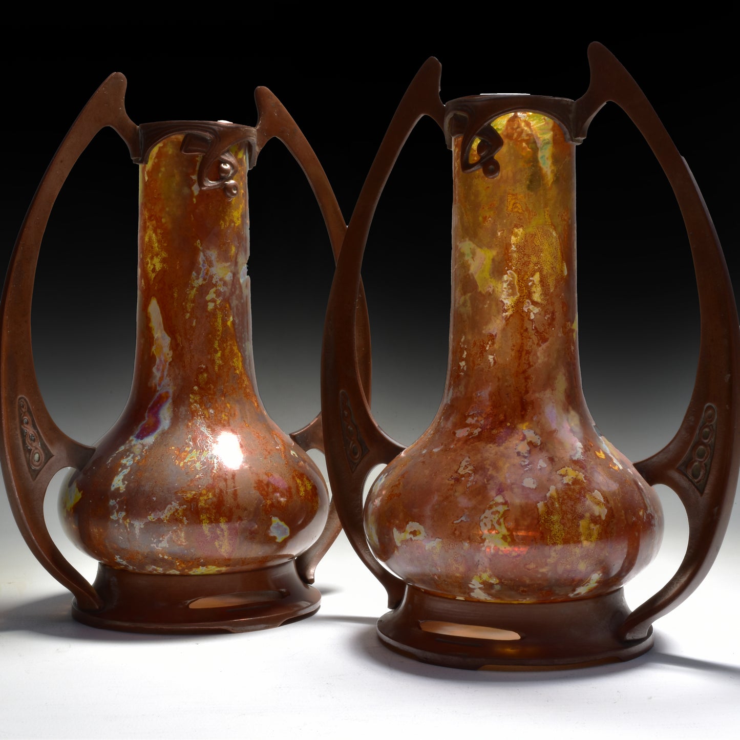 Paar jugendstil vazen