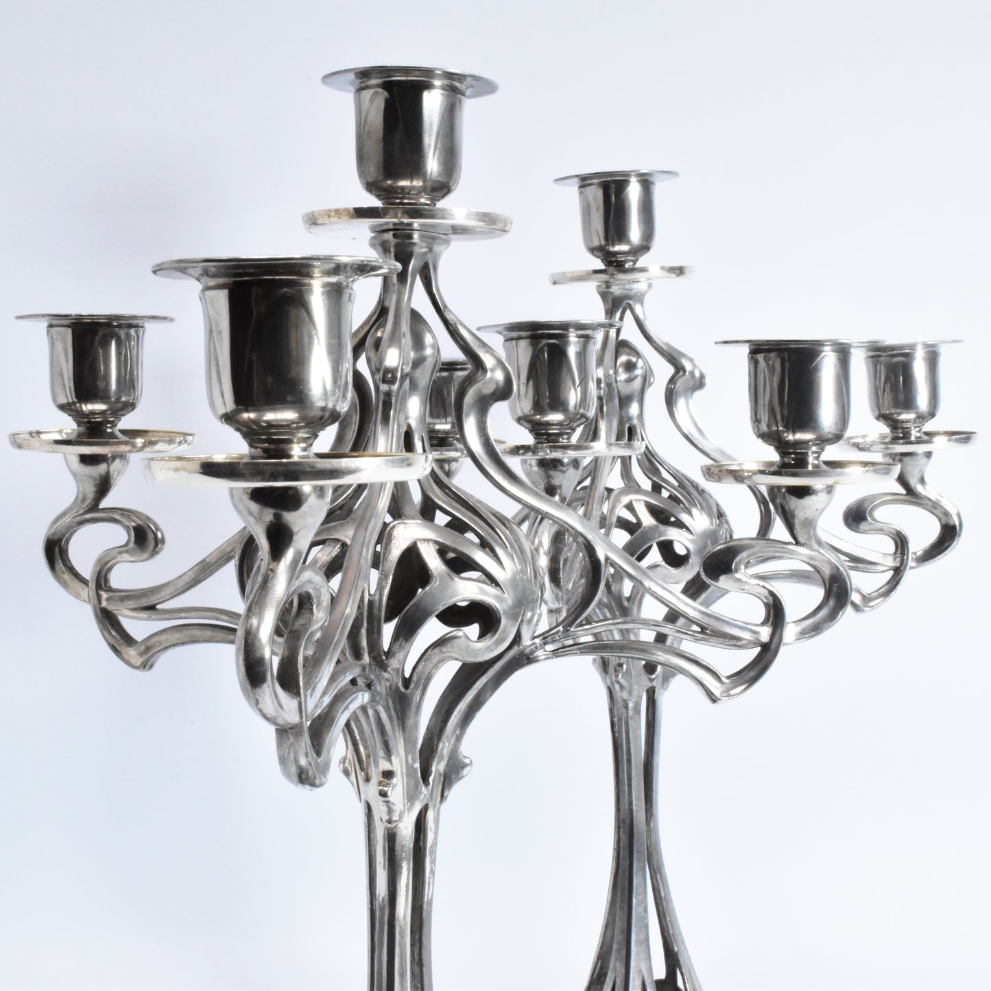 Art Nouveau candlestick set