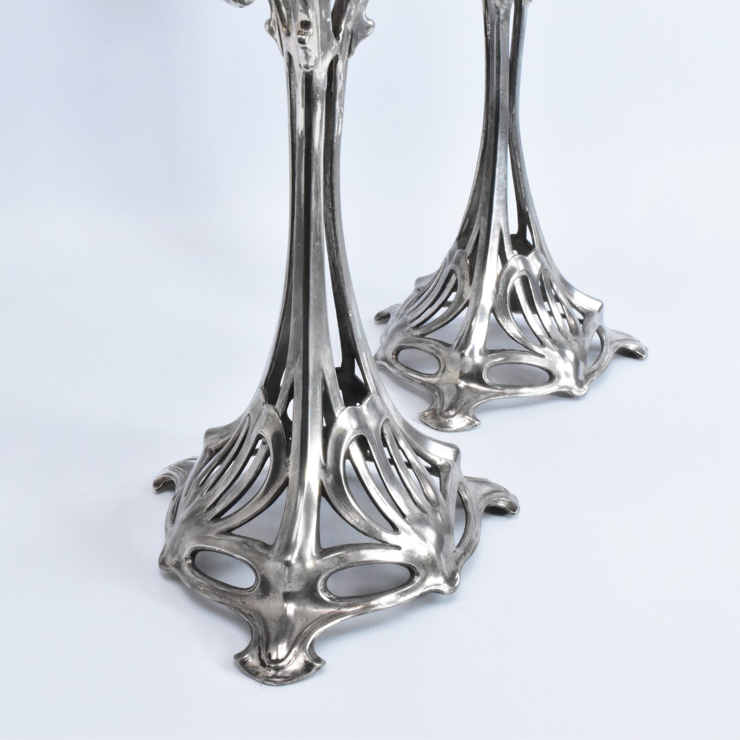 Art Nouveau candlestick set