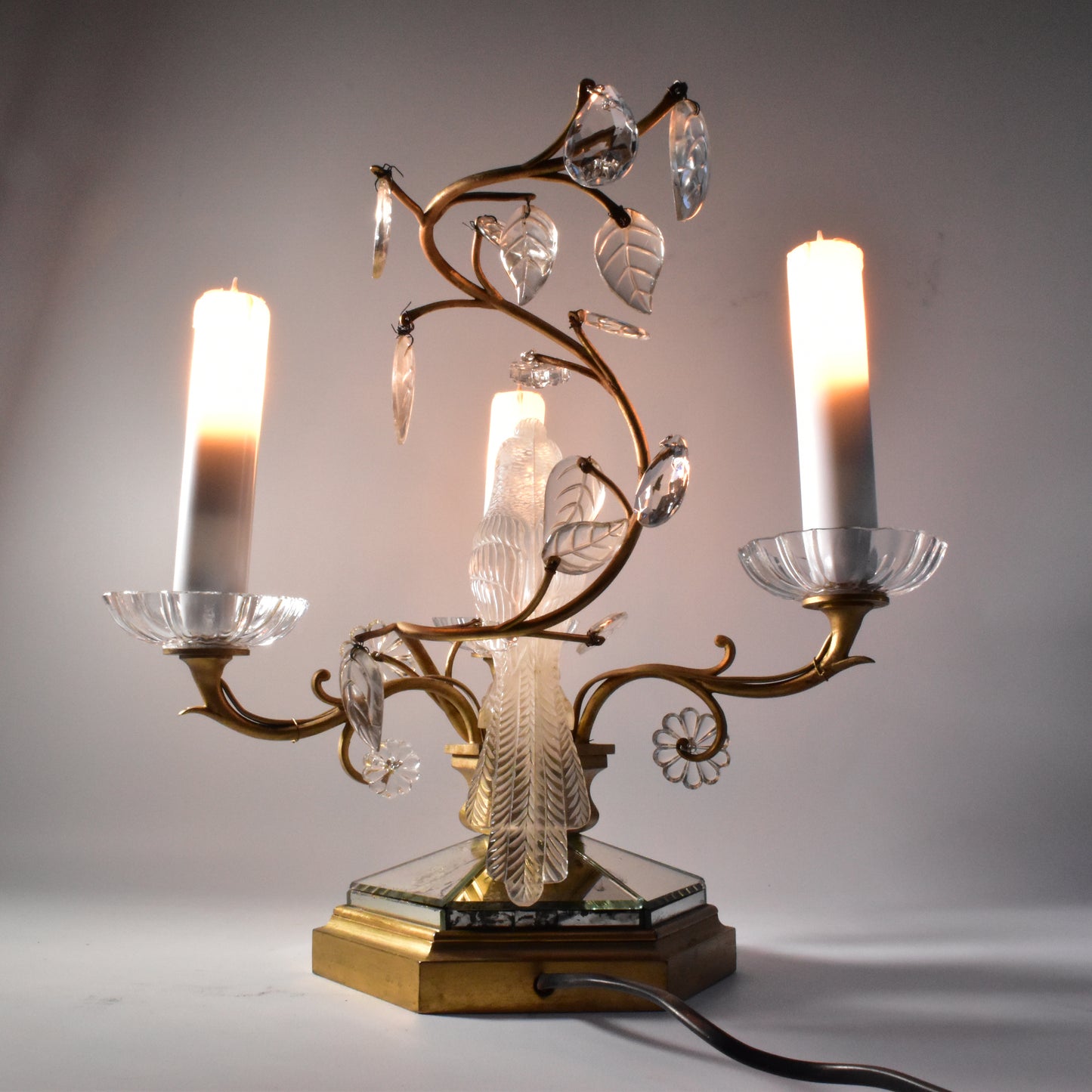 Art deco electrische kandelaar